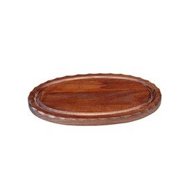 steak board wood  • mahogany coloured with juice rim | 340 mm  x 220 mm product photo