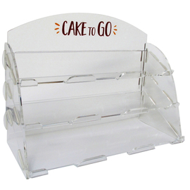 bar counter display cake to go plastic | 3 levels | 260 mm x 330 mm H 260 mm product photo