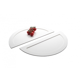 presentation plate with 2-part plastic white semicircle Ø 450 mm product photo