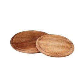 steak plate wood with juice rim  Ø 250 mm product photo