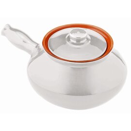 potato pot LINEA GOURMET 2.5 ltr clay with lid pearl white  Ø 210 mm  H 190 mm  | long handle product photo