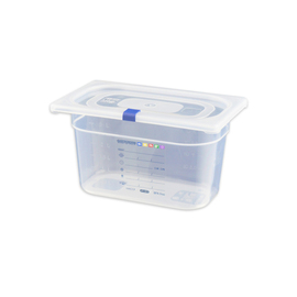 GN container GN 1/4 polypropylene with IML-HACCP label H 150 mm product photo