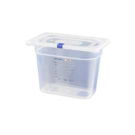 GN container GN 1/4 polypropylene with IML-HACCP label H 200 mm product photo
