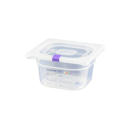 GN container GN 1/6 polypropylene with IML-HACCP label H 100 mm product photo