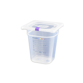 GN container GN 1/6 polypropylene with IML-HACCP label H 200 mm product photo