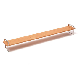 table frame stainless steel wood L 800 mm x 120 mm H 90 mm product photo