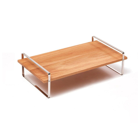 table frame stainless steel wood L 450 mm x 250 mm H 90 mm product photo