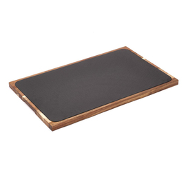 serving tray slate acacia wood | 550 mm x 345 mm H 20 mm product photo