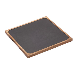 serving tray slate acacia wood | 320 mm x 320 mm H 15 mm product photo