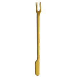 appetiser fork | stainless steel | golden coloured  | 135 mm product photo