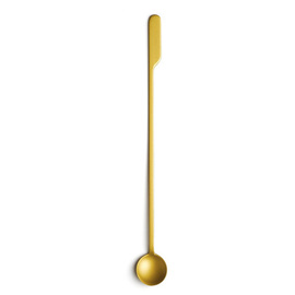 cocktail spoon | stainless steel | golden coloured  | 215 mm product photo