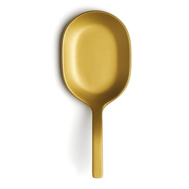 tasting spoon | fingerfood spoon oval | stainless steel | golden coloured  | 101 mm product photo