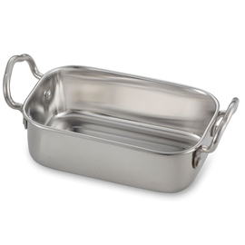 snack bowl stainless steel rectangular | 145 mm x 95 mm H 40 mm 400 ml product photo