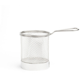 serving basket stainless steel round Ø 90 mm H 125 mm product photo