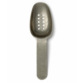 tasting spoon | fingerfood spoon LES ESSENCES stainless steel perforated L 120 mm product photo