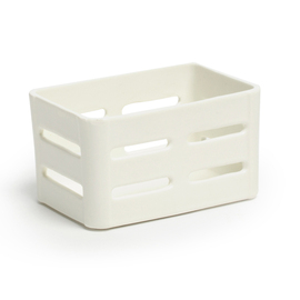 fingerfoodbox | porcelain white | side cutouts | 120 mm x 80 mm H 70 mm product photo