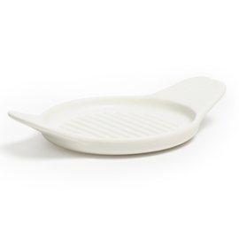 serving plate small | porcelain white | grooved Ø 90 mm H 20 mm product photo