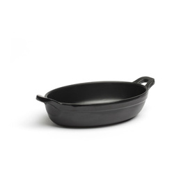 mini serving pan PRESENTACIÓN melamine black | 150 mm x 80 mm H 30 mm | 2 side handles product photo
