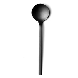 dining spoon | stainless steel | black  | 153 mm product photo