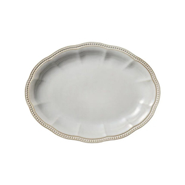 serving plate MANETTE PERLS stoneware 400 mm product photo