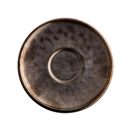 espresso saucer NIVO METALLIC | stoneware Ø 115 mm product photo