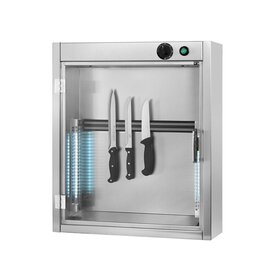 wall knife sterilizer 615 mm  x 230 mm  H 700 mm  | Plexiglass door | Plexiglas tray product photo