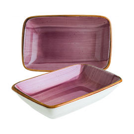 bowl 200 ml AURA BLACKBERRY Moove rectangular porcelain 150 mm x 98 mm H 30 mm product photo