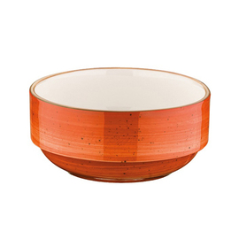 stacking bowl 350 ml AURA TERRACOTTA bonna Banquet porcelain Ø 120 mm H 52 mm product photo