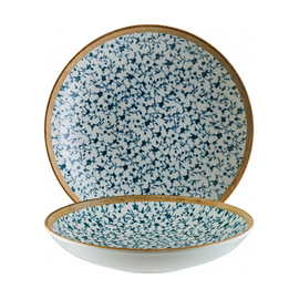 plate deep Ø 230 mm CALIF bonna Bloom porcelain with decor floral white | blue product photo