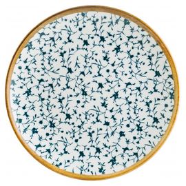plate flat Ø 305 mm CALIF bonna Gourmet porcelain with decor floral white | blue product photo