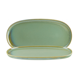 platter oval 300 mm x 160 mm SAGE HYGGE porcelain green product photo