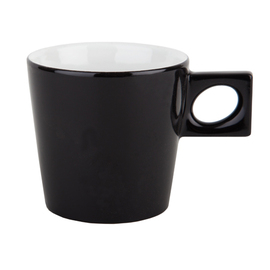 hotel porcelain cup 20 cl porcelain black  H 75 mm product photo