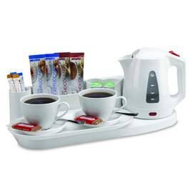 welcome tray Elegance white with kettle 0.8 l product photo