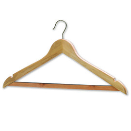 clothes hanger wood chromium  | hook product photo