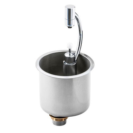 scoop dryer | scoop basin built-in version Silver PRESSURESTOP Comfort Ø 141 mm H 110 mm product photo