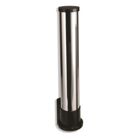 cup dispenser wall mounting L 500 mm stainless steel | suitable for cup Ø 55 - 65 mm product photo
