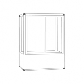 wine display cabinet CURVE  | glass door | convection cooling | 8 grids product photo