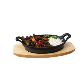 Mini serving pan with handles, oval 210x150 mm product photo