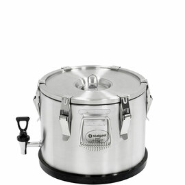 15 litre stainless steel thermal container with drain tap product photo