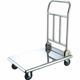 Thermobox transport trolley made of stainless steel, load capacity 150 kg, 740 x 480 x 870 mm (W x D x H) product photo