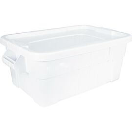 Storage container with lid, white, suitable for GN 1/1 (200 mm) product photo
