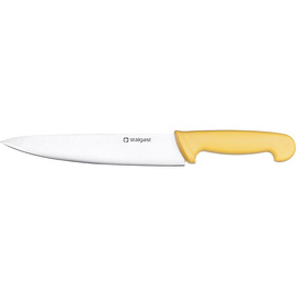 Stalgast kitchen knife, HACCP, yellow handle, stainless steel blade 22 cm product photo
