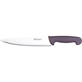 Stalgast kitchen knife, HACCP, brown handle, stainless steel blade 22 cm product photo