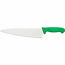 Premium chef's knife, HACCP, green handle, stainless steel blade, L. 26 cm product photo