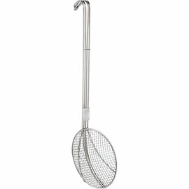 Baking / frying spoon made of chrome steel, Ø 16 cm, handle length 47 cm product photo