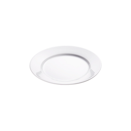 Flat plate, pure white hotel porcelain, Isabell series, Ø 180 mm product photo