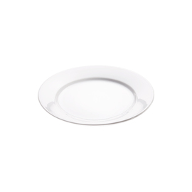 Flat plate, pure white hotel porcelain, Isabell series, Ø 200 mm product photo
