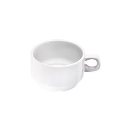 Cappuccino topper, pure white hotel porcelain, Isabell series, 0.30 ml product photo