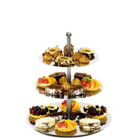 Mirrored cake stand, 3-tier, height 48 cm product photo
