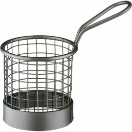 Serving frying basket round, Ø 80 mm, black product photo